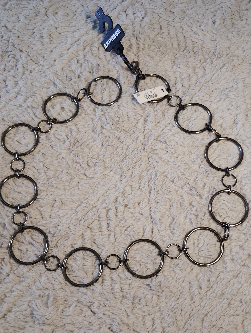 Express Women’s Gunmetal Circle-Link Belt